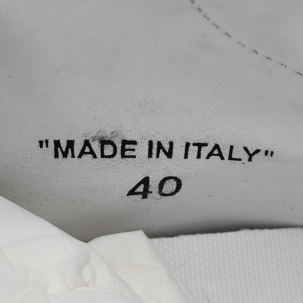 Off White Court 3.0 High Top Sneakers Iridescent - 40 - Picture 7 of 8